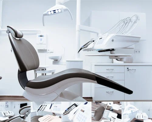 Modern dental operatory with chair and equipment